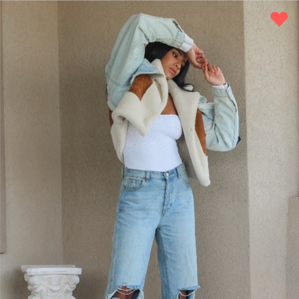 Denim Patchwork Jacket - image 3